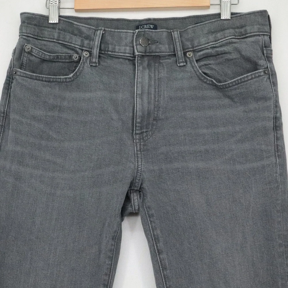 J.Crew Flex Slim Fit Gray Wash Denim Jeans Mens Size 32x34 Stretch